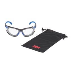 3M Solus 1000 Clear Lens Safety Specs Blue / Black