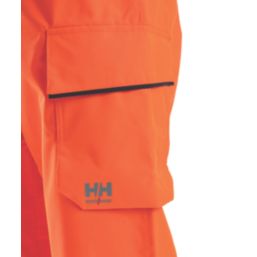 Helly Hansen UC-ME Waterproof Hi Vis Trousers Orange / Ebony 45" W 34.5" L