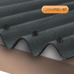 Corrapol-BT AC110BL Corrugated Bitumen Roof Sheet Black 2000mm x 930mm