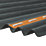Corrapol-BT AC110BL Corrugated Bitumen Roof Sheet Black 2000mm x 930mm