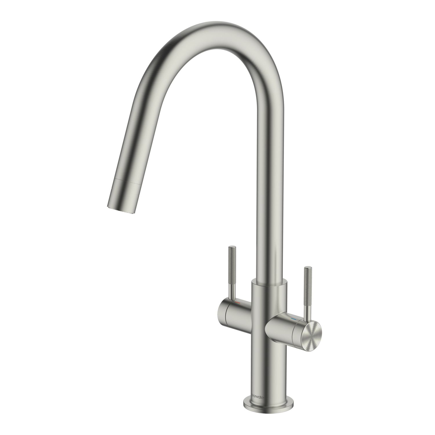 Clearwater Topaz J-Spout Monobloc Mixer Tap Brushed Nickel PVD (969FJ)