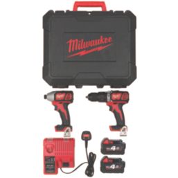 Milwaukee M18 BPP2Q 402C 18V 2 x 4.0Ah Li Ion RedLithium Cordless