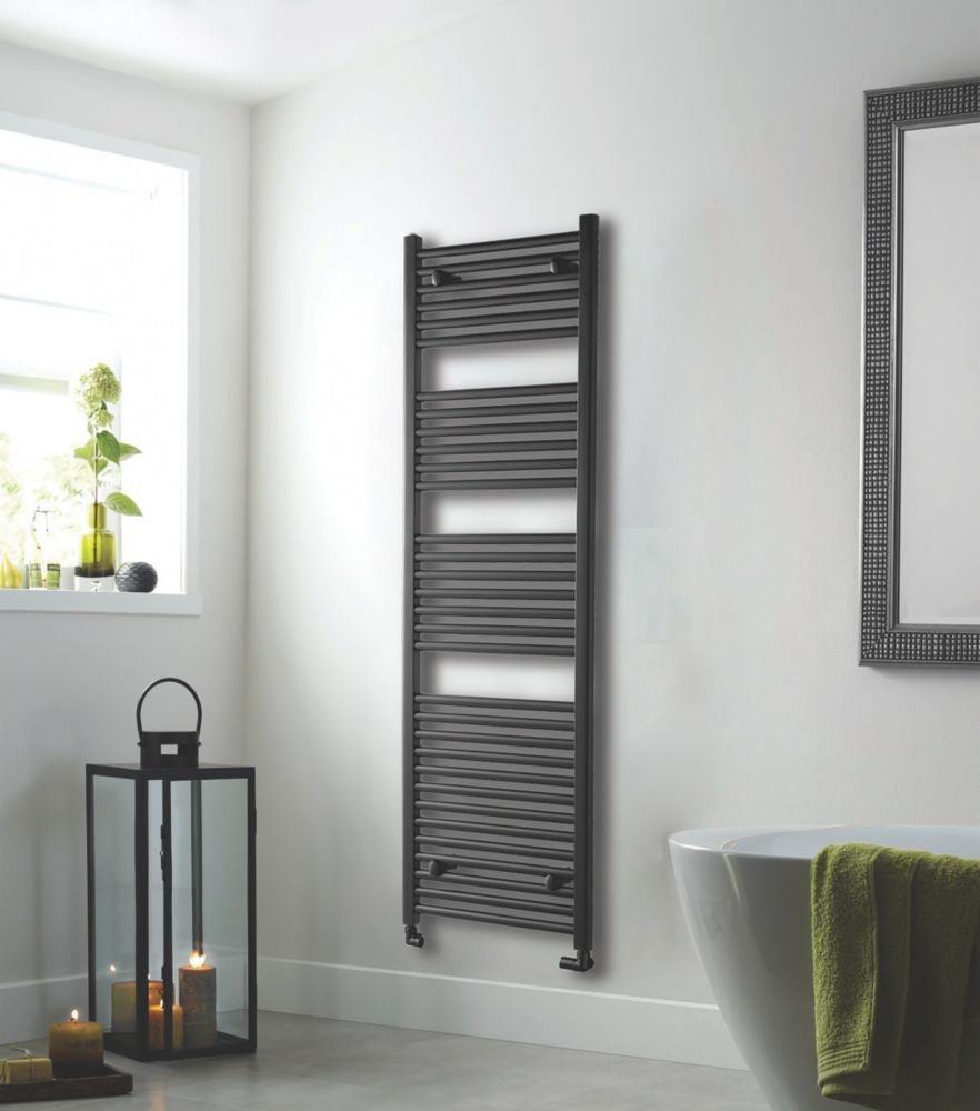 Screwfix black towel cheap radiator