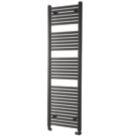 Towelrads 1800mm x 400mm 2443BTU Black Flat  Towel Radiator