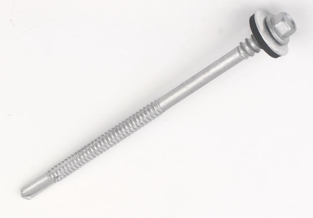 Rawlplug  Flange Self-Drilling Screws 7mm x 129mm 100 Pack