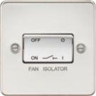Knightsbridge  10AX 1-Gang TP Fan Isolator Switch Polished Chrome