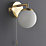Quay Design Milo LED Bathroom Wall Light Brushed Brass 2.5W 200lm