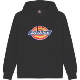 Dickies Icon Logo Hoodie Sweat Shirts Black Medium 38" Chest