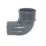 FloPlast MiniFlo 92.5° Round Offset Downpipe Bend Anthracite Grey 50mm