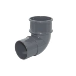 FloPlast MiniFlo 92.5° Round Offset Downpipe Bend Anthracite Grey 50mm
