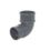 FloPlast MiniFlo 92.5° Round Offset Downpipe Bend Anthracite Grey 50mm