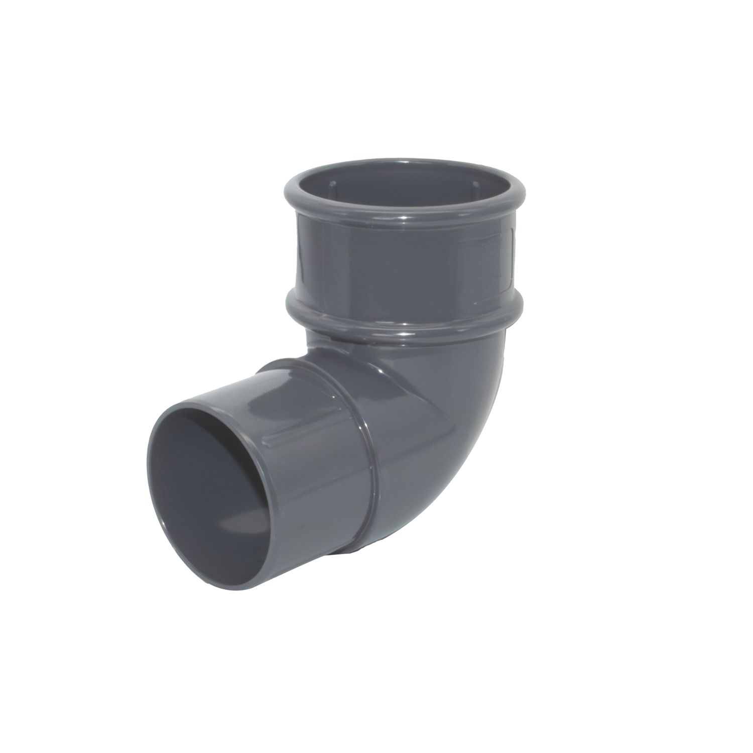 FloPlast MiniFlo 92.5° Round Offset Downpipe Bend Anthracite Grey 50mm (969YE)