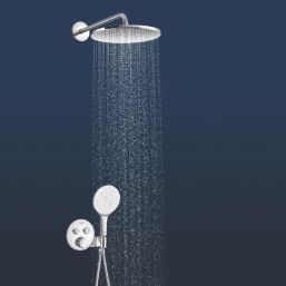 Grohe Precision SmartControl HP Rear-Fed Concealed Chrome Thermostatic Round Head Shower System 310