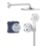 Grohe Precision SmartControl HP Rear-Fed Concealed Chrome Thermostatic Round Head Shower System 310