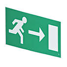 LAP  Reversible Emergency Lighting Hanging Exit Right/Left Sign 160mm x 380mm