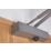 Union Retro 3V Fire Rated Overhead Door Closer Silver