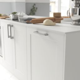 Essentials Khara Knurled D Handles Brushed Nickel 188mm 2 Pieces