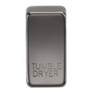 Knightsbridge 'TUMBLE DRYER' Switch Cover Black Nickel