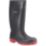 Centek  Size 6  Black Steel Toe Cap Safety Wellies