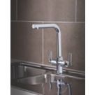 Refurb  Dolce  Dual-Lever Mono Mixer Kitchen Tap Chrome