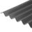 Corrugated Bitumen Roofing Sheets Black 2000mm x 2.6mm x 950mm 5 Pack