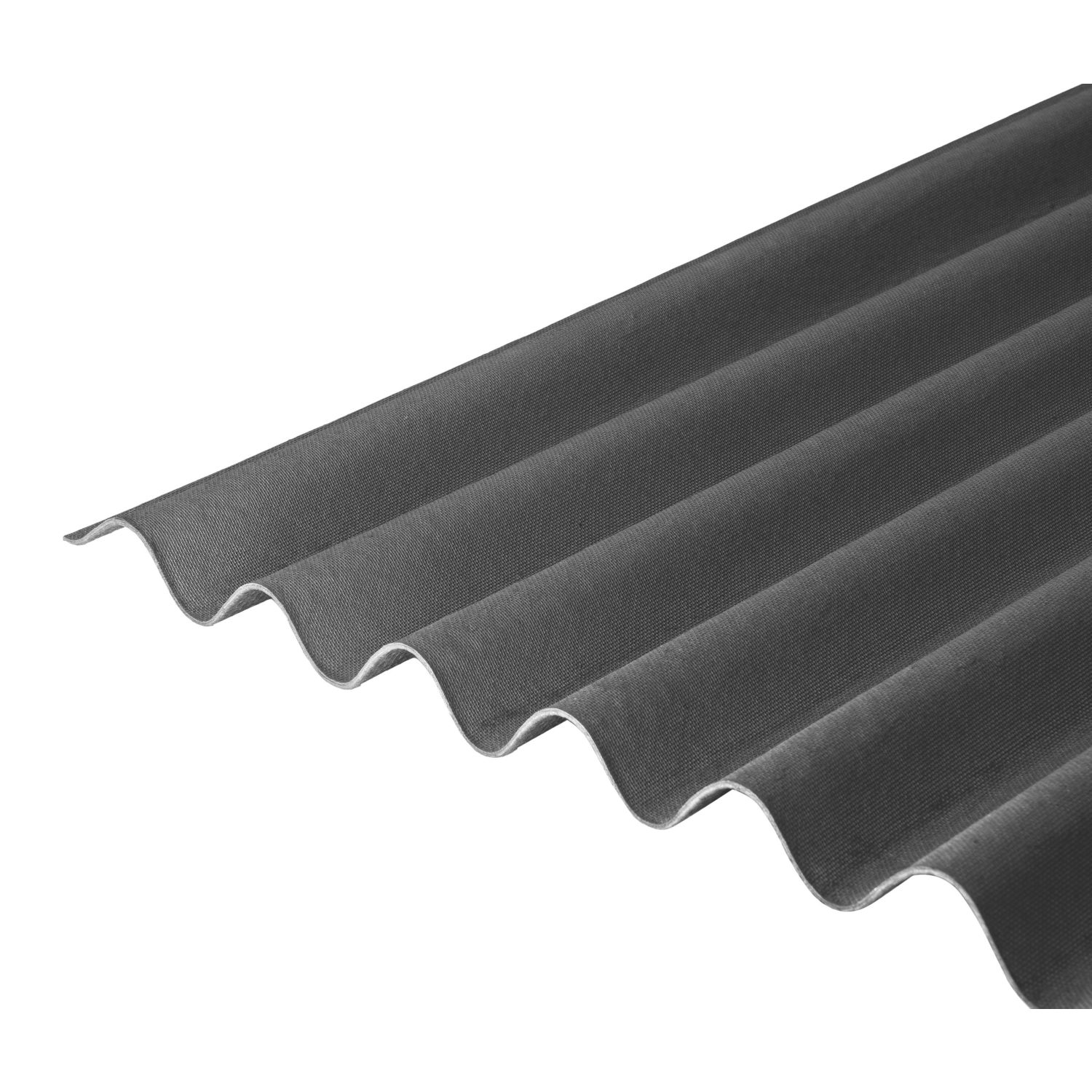 Corrugated Bitumen Roof Sheet Black 2000mm x 2.6mm x 950mm (970CY)