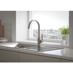 Bristan Maple Easyfit Mono Sink Mixer Stainless Steel 1 Pair