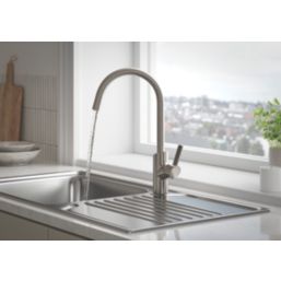 Bristan Maple Easyfit Mono Sink Mixer Stainless Steel 1 Pair