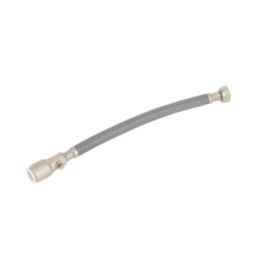 Flomasta Push-Fit Straight Flexible Hose with Isolating Valve 15mm x 1/2" x 300mm