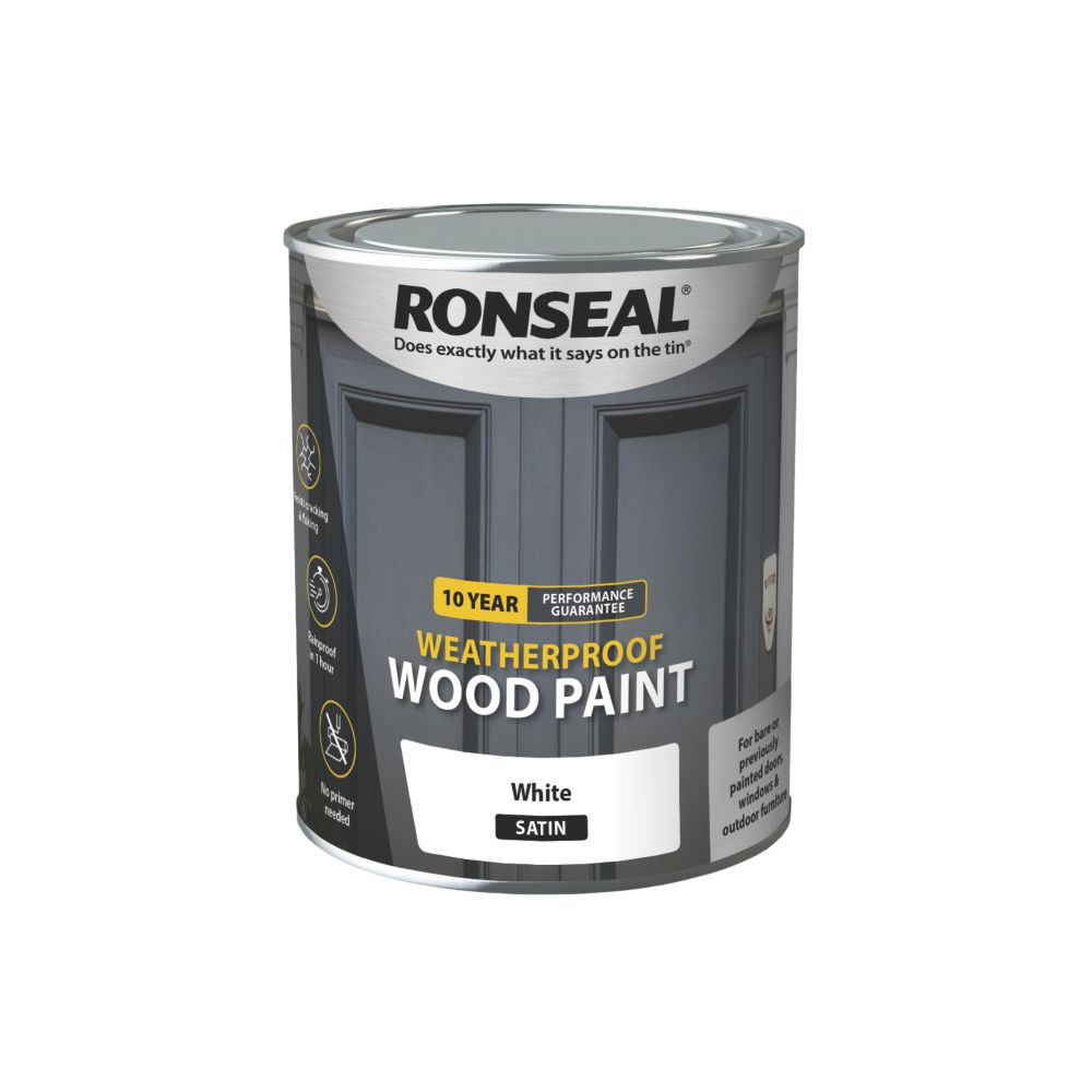 Ronseal Pure brilliant white Matt Metal & wood paint, 750ml