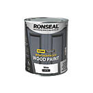Ronseal 10-Year Exterior Wood Paint Satin White 750ml