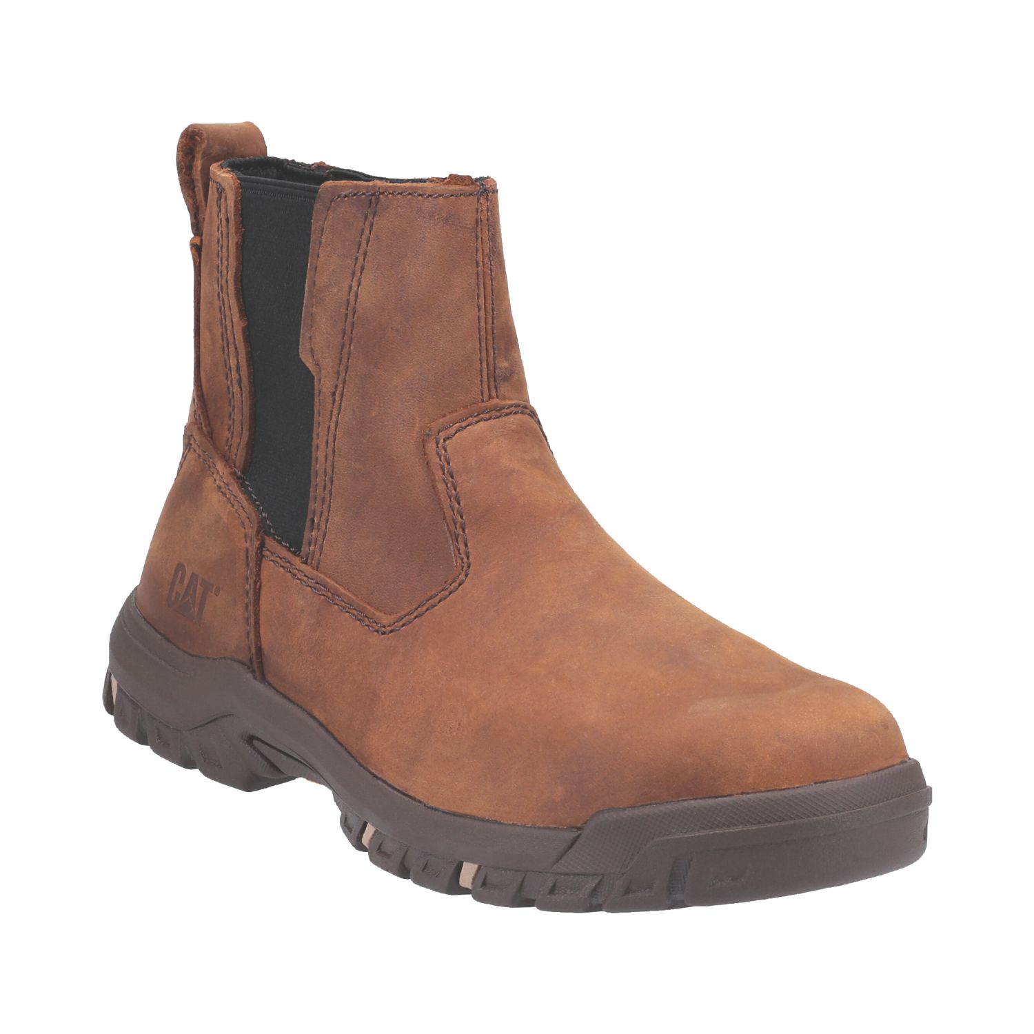 CAT Abbey Size 7 Womens Butterscotch Water-Resistant Steel Toe Cap Safety Dealer Boots (970JV)