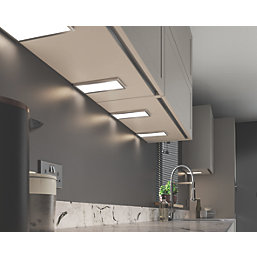 Sensio Neo TrioTone Rectangular LED Under Cabinet Lights Steel 14.4W 240 - 280lm 3 Pack