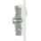 British General Evolve 13A 2-Gang SP Switched Socket + 3A 30W 2-Outlet Type A & C USB Charger Pearlescent White with White Inserts