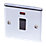 LAP  20A 1-Gang DP Control Switch Polished Chrome with Neon with Black Inserts
