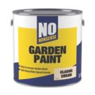 No Nonsense Garden Colour Wood Paint Semi-Matt Classic Cream 2.5Ltr