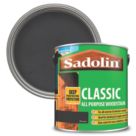 Sadolin 2.5Ltr Ebony Matt Solvent-Based Wood Stain