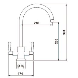 Franke Olympus Mono Mixer Kitchen Tap Chrome