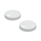 Toilet Seat Cover Caps White