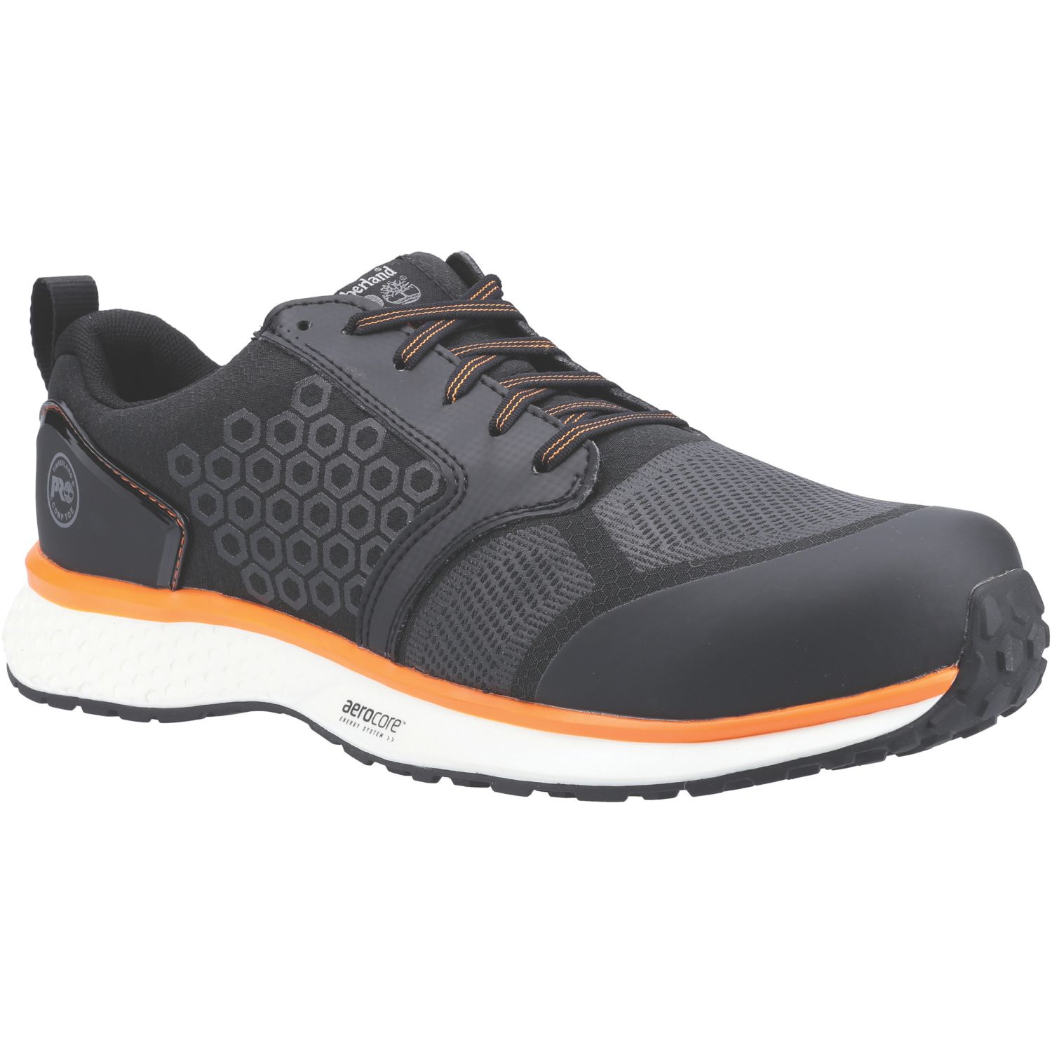 Timberland Pro Size 6 Black/ Orange Safety Trainers (971CM)