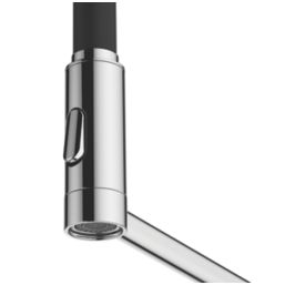 Clearwater Alasia Pull-Off Twin Spray Head Tap Chrome