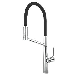 Clearwater Alasia Pull-Off Twin Spray Head Tap Chrome