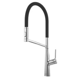 Clearwater Alasia Pull-Off Twin Spray Head Tap Chrome