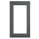 Crystal  Top Opening Clear Double-Glazed Casement Anthracite Grey uPVC Window 610mm x 1040mm