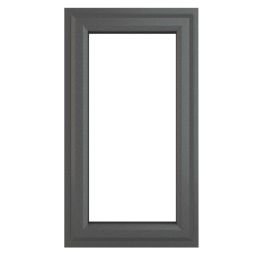 Crystal  Top Opening Clear Double-Glazed Casement Anthracite Grey uPVC Window 610mm x 1040mm