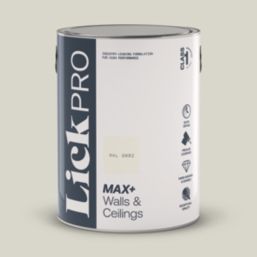 LickPro Max+ 5Ltr Grey RAL 9002 Matt Emulsion  Paint