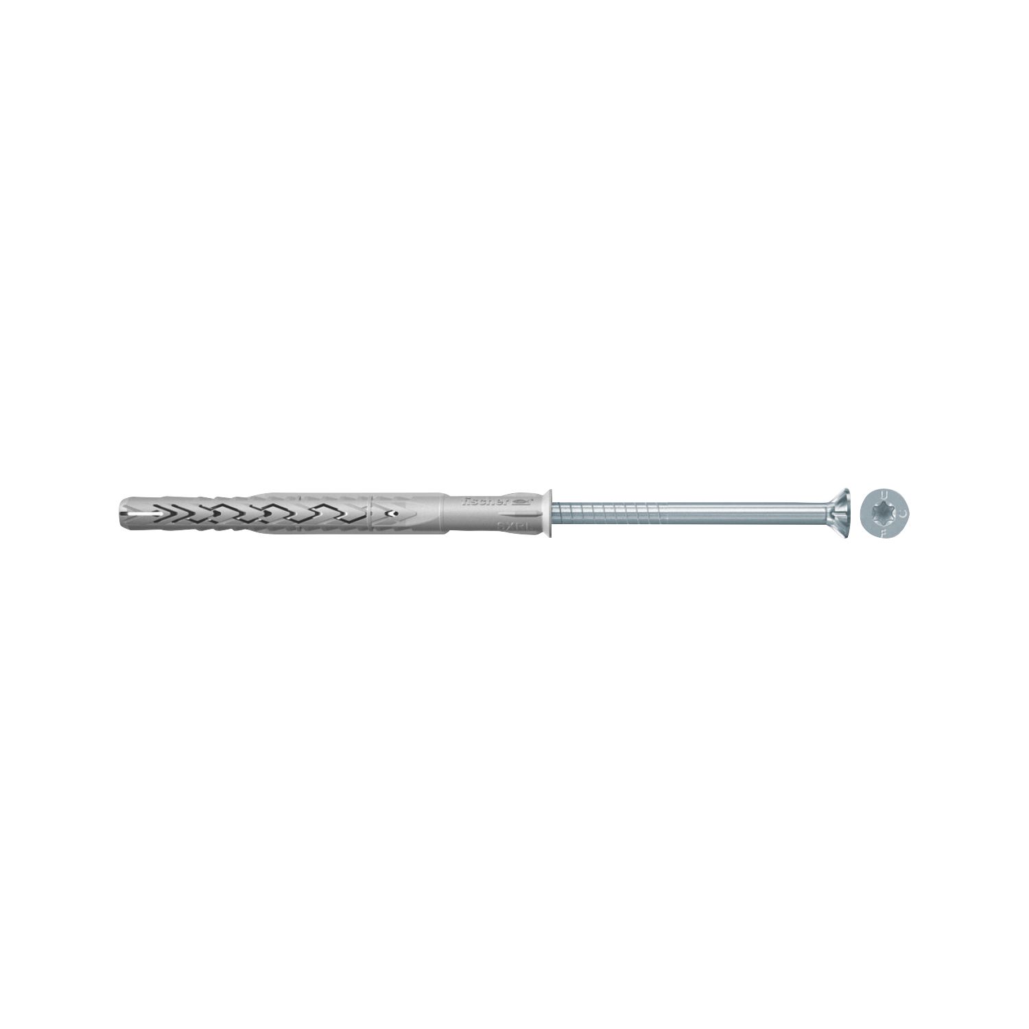 Fischer SXR-L T TX Nylon Frame Fixings with Zinc-Plated Countersunk Screw 10mm x 160mm 50 Pack (971KF)