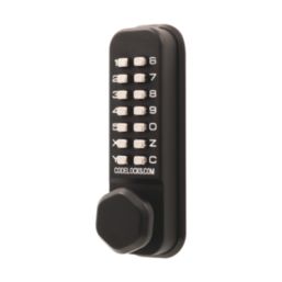 Codelocks  Push-Button Lock & Mortice Latch Dual Backplate with Code-Free Mode 42mm Matt Black