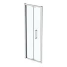 Ideal Standard I.life Semi-Framed Square In-Fold Shower Door Silver 760mm x 2005mm