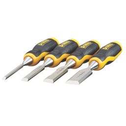 DeWalt Bevel Edge Chisel Set 4 Pieces - Screwfix